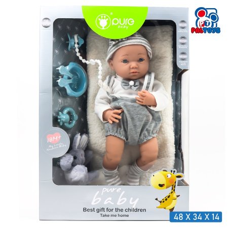 دمية بيبي سيلكون حديثة الولادة مع إكسسوارات حجم كبير